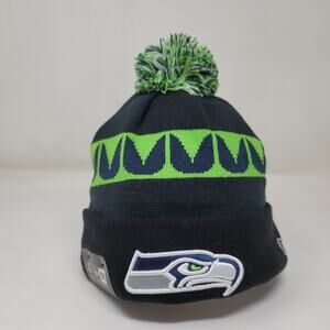 🆕 New Era 2013 NFL Seattle Seahawks Team Sideline Beanie Black